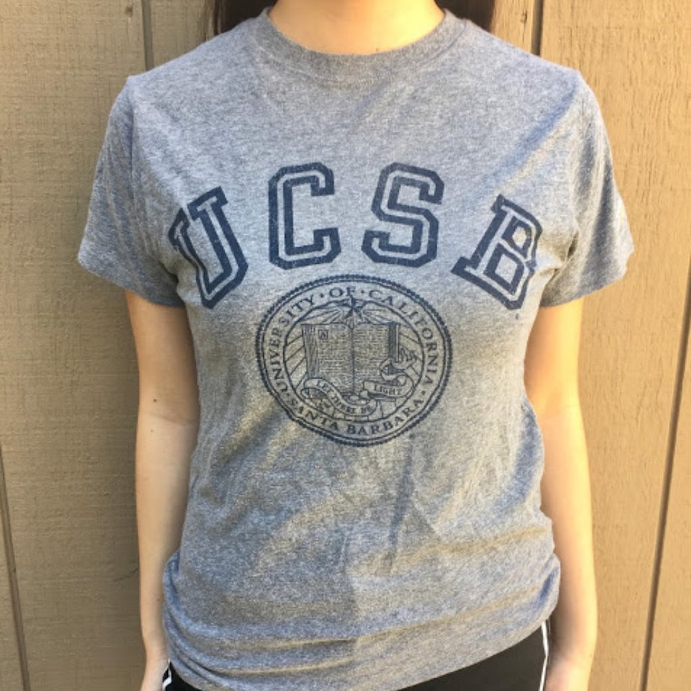 University of Santa Barbara light grey t-shirt